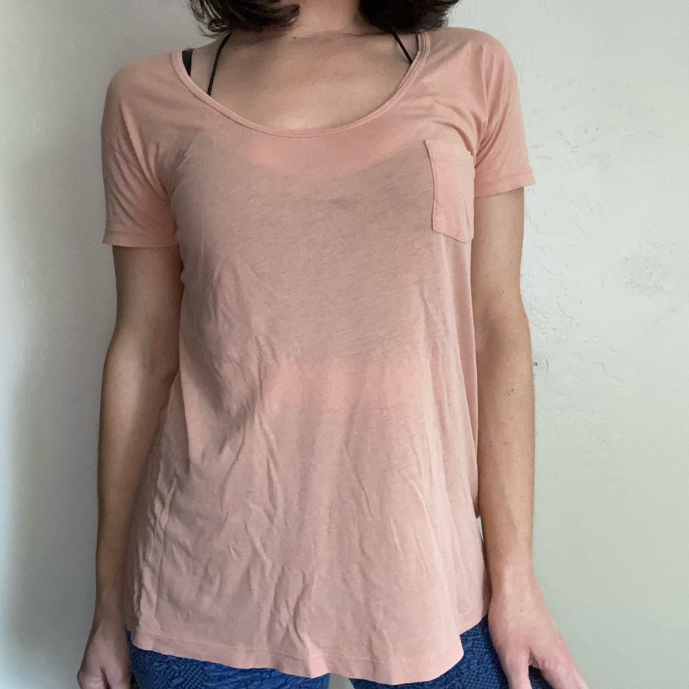 J. Crew Short Sleeve Salmon Color Tee